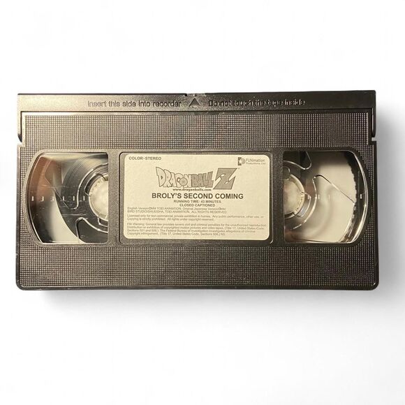 🔥 Vintage Dragon Ball Z “Broly: Second Coming” Edited Movie VHS – Clamshell Cas - Picture 8 of 8